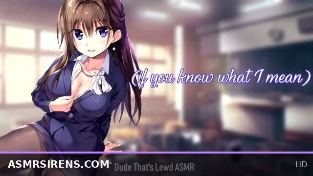 Classroom ASMR: Teacher Fails You While Receiving Intense Oral Pleasure