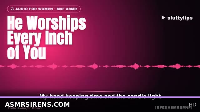 Candlelit Body Worship ASMR for Women with Intimate M4F Audio Experience