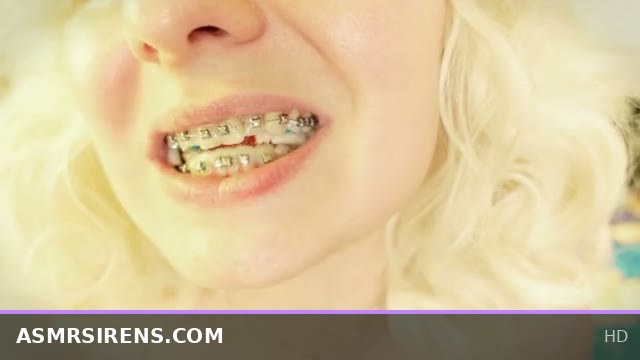 Chewy Jelly Candy Food Fetish with Braces ASMR Delight