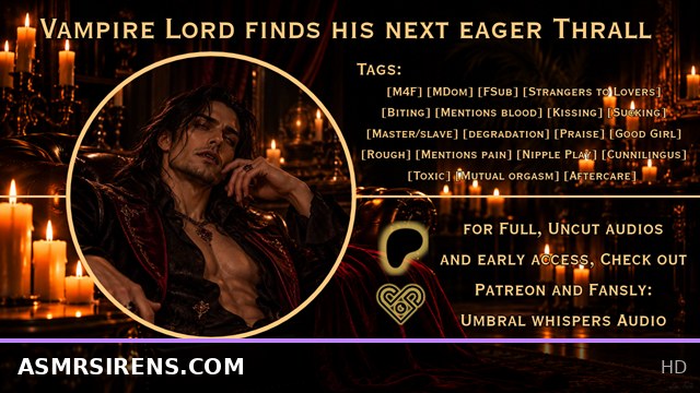 Dark Castle Seduction: Vampire Lord Dominates His Willing Female Thrall
