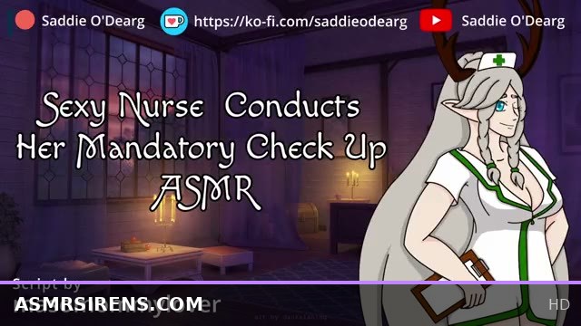 Hospital Room ASMR with Sexy Nurse Performing Intense Check Up