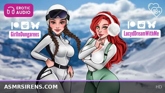 Mountain retreat threesome with two hottest girls giving erotic audio pleasure