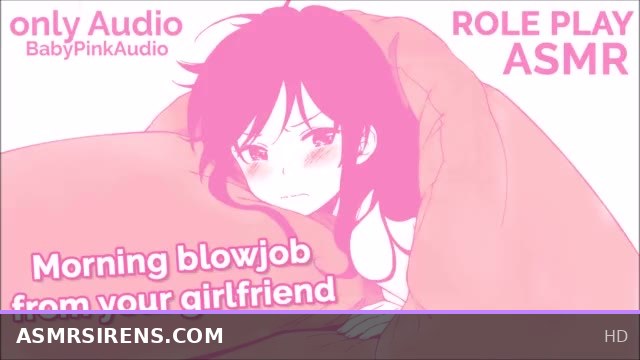 Morning ASMR role play: your cute girlfriend gives a sensual blowjob audio-only