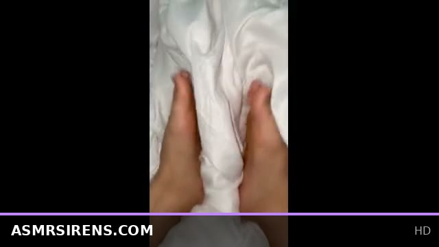 College dorm ASMR footjob with solo Asian JOI session
