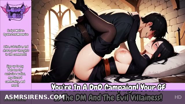 In a DnD Campaign, Your GF Plays DM and Seductive Villainess Erotic Roleplay