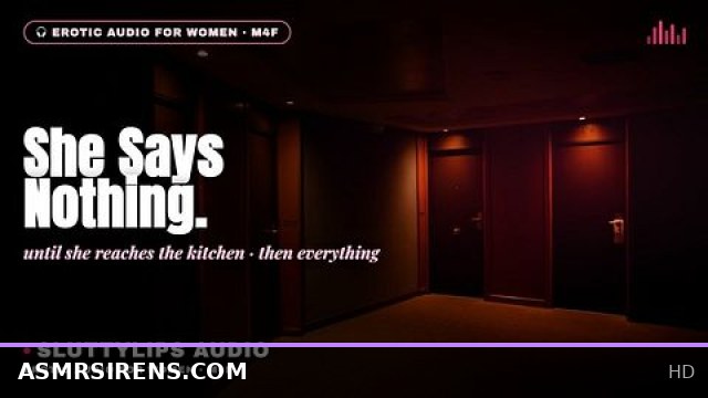 Silent Arrival in the Kitchen with Deep Male Voice Hotwife ASMR M4F
