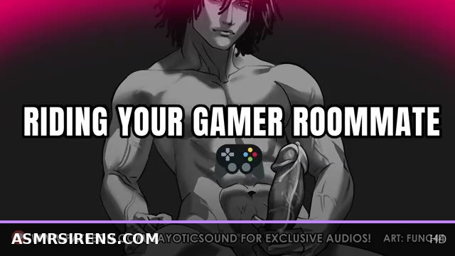 In the Gamer Room, Riding Your Roommate After Catching Him Masturbating to You | ASMR Erotic Audio