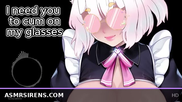 Glasses Cleaning ASMR Roleplay with Intense Cum Shot Experience