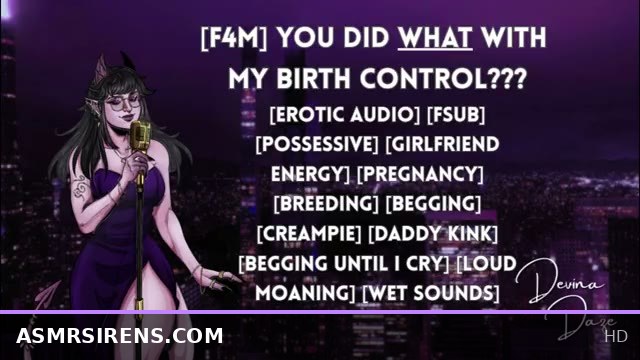 Girlfriend confronts you about birth control betrayal in erotic audio fantasy