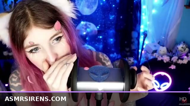 Relaxing ASMR with gentle ear licking and sucking for ultimate calm