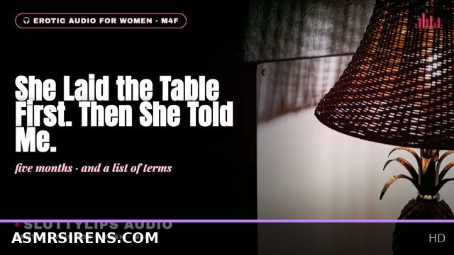 Dinner Setting with Her Commanding Me to Finish Eating First in Cuckold ASMR Audio